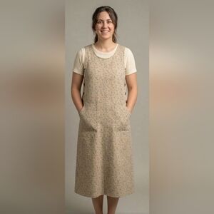 DIrectives Olive Green Floral Long Dress – Size L